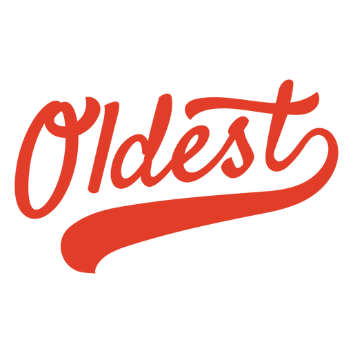 Verspieltes Vintage-Design mit den ältesten Wörtern PNG-Design