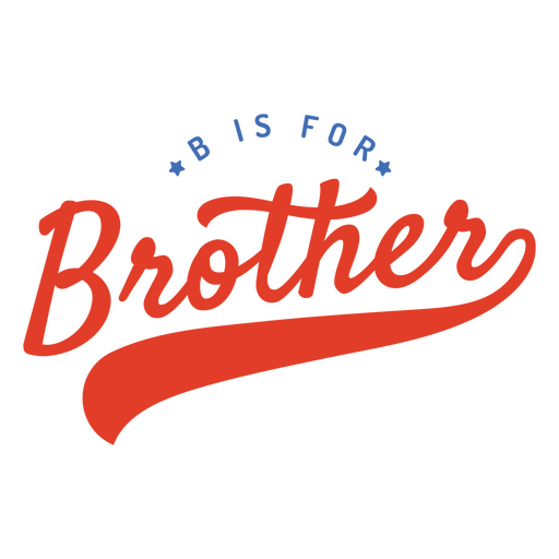 B steht für Bruder PNG-Design