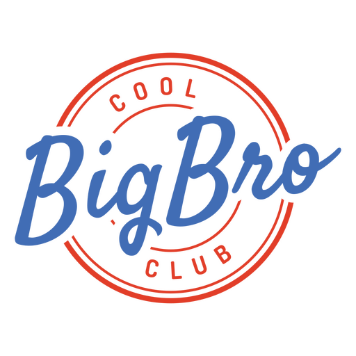 El logotipo del club Big Bro. Diseño PNG