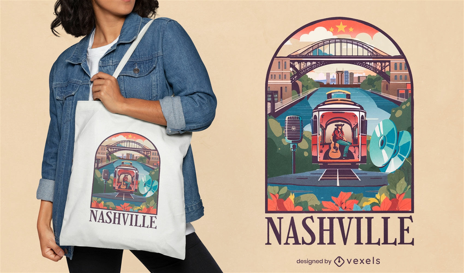Nashville-Einkaufstaschendesign