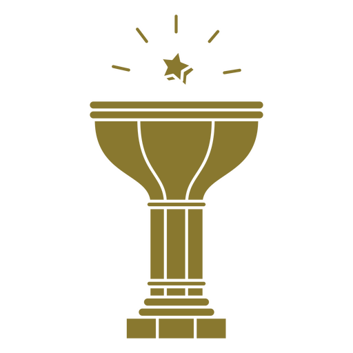 Award trophy icon design PNG Design
