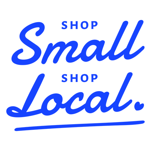 Shop small local logo PNG Design