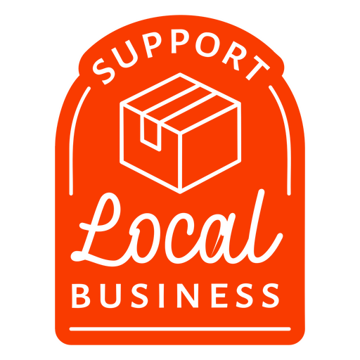 Support local business logo PNG Design