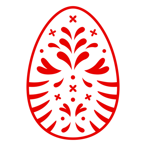 Desenho intrincado de ovo de Páscoa Desenho PNG