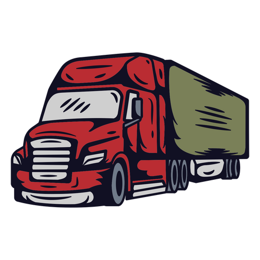 Lebendiges LKW-Illustrationsdesign PNG-Design