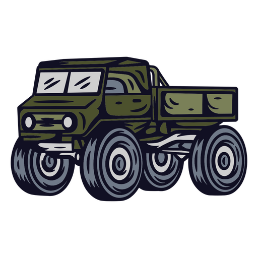 Design gráfico arrojado para caminhões off-road Desenho PNG
