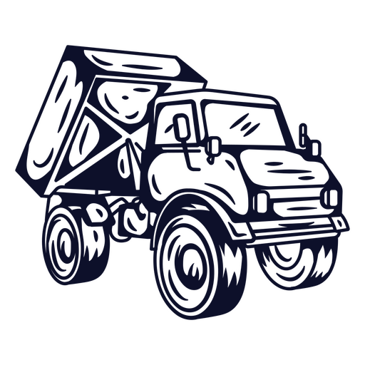 Klassische Muldenkipper-Illustration PNG-Design