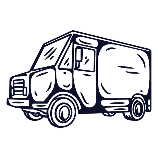 Ilustração clássica de food truck Desenho PNG