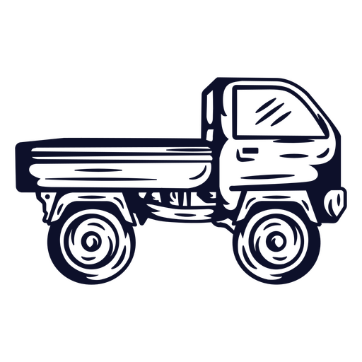 Classic pickup truck sketch design t-shirt design PNG Design