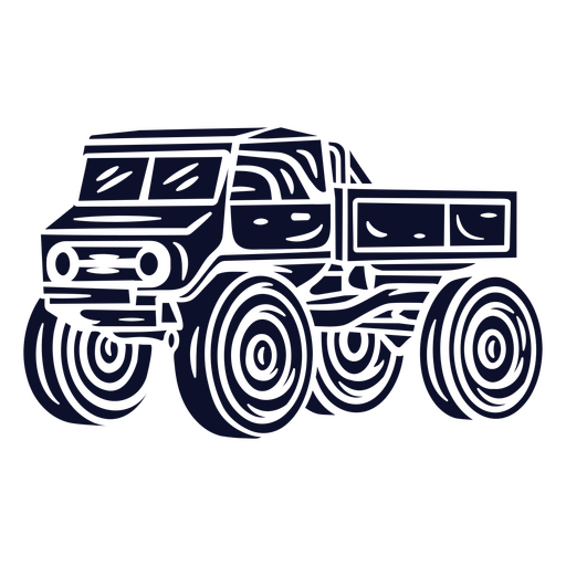 Ilustração estilizada de caminhão vintage Desenho PNG