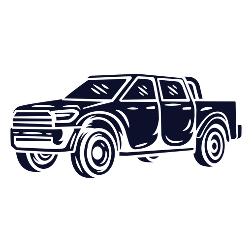 Design gráfico clássico de caminhonete para vestuário. Desenho PNG