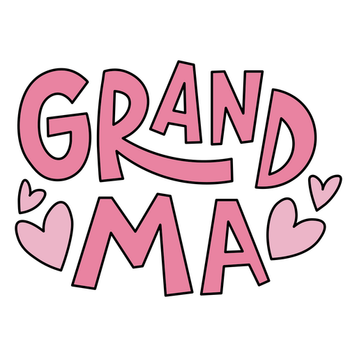 Verspieltes Oma-Textdesign PNG-Design