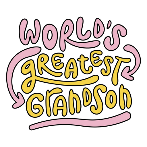 The words world's greatest grandson PNG Design