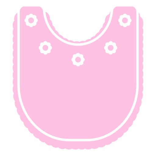 Pink bib PNG Design