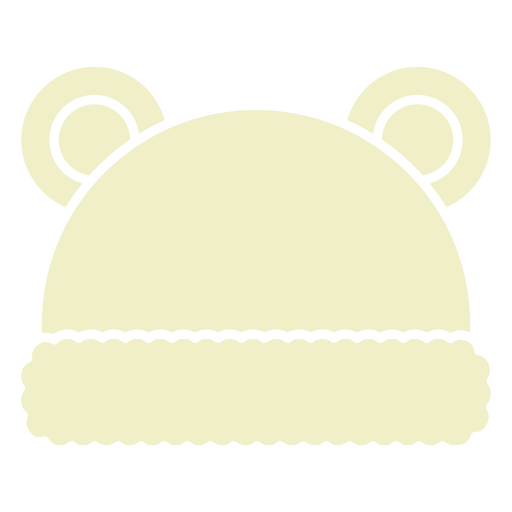 Icono de sombrero de oso Diseño PNG