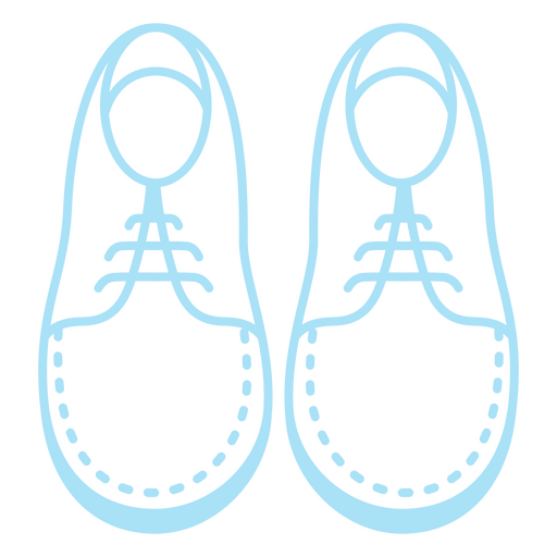 Pair of blue shoes PNG Design