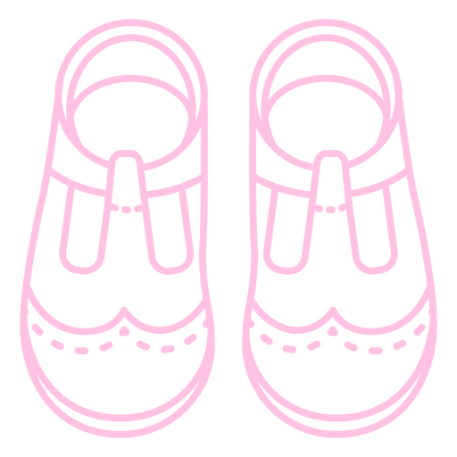 Linda ilustración de sandalia rosa Diseño PNG