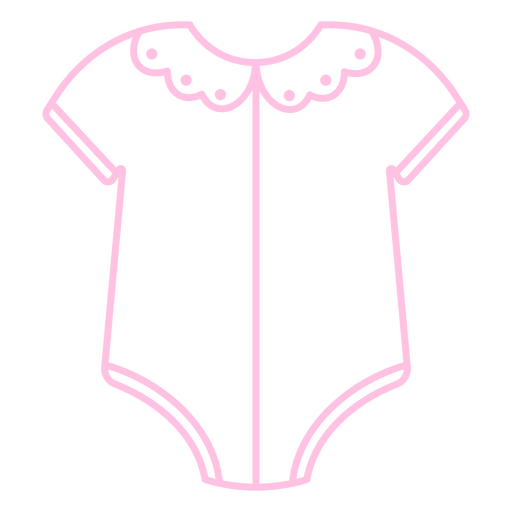 Icono de traje de bebé rosa Diseño PNG