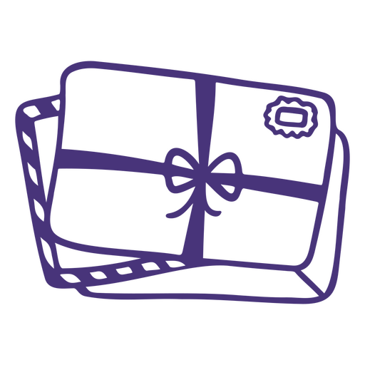 Ilustração de presente embrulhado elegante Desenho PNG