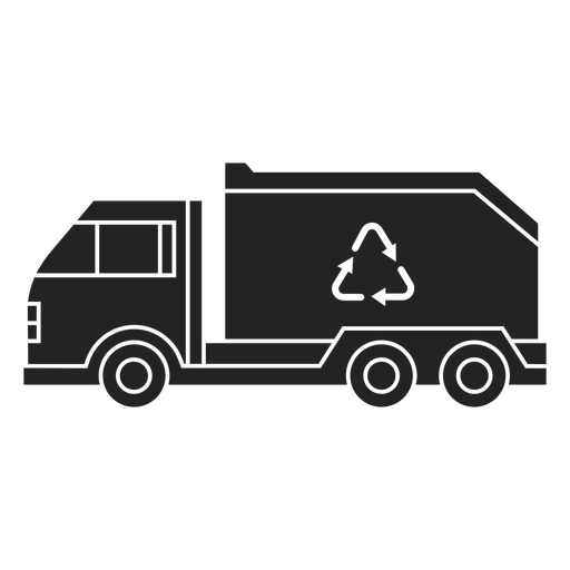 Garbage truck icon PNG Design