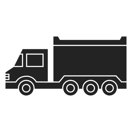 Schwarzes LKW-Symbol PNG-Design
