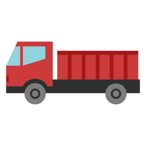 Red dump truck PNG Design