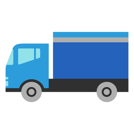 Ilustração moderna de caminhão azul Desenho PNG