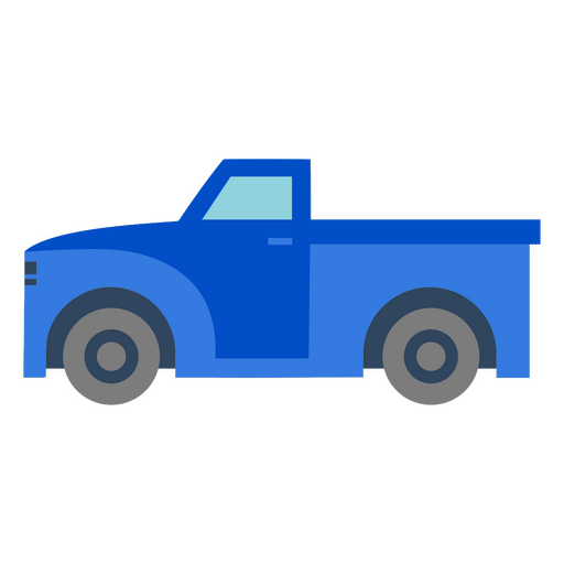 Blue pickup truck PNG Design