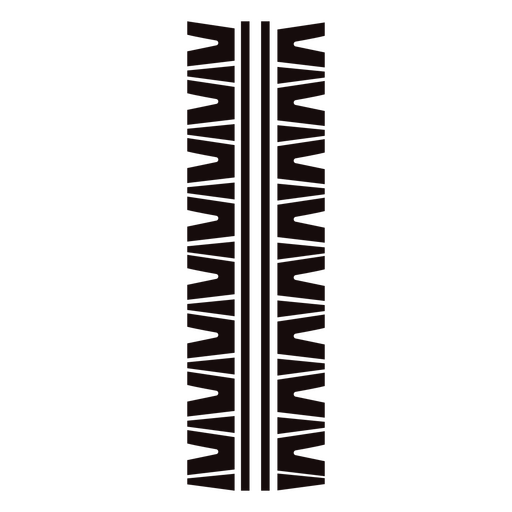 Stylish tire tread graphic design PNG Design