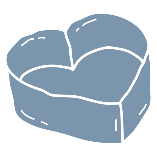 Charming heart-shaped candy illustration PNG Design