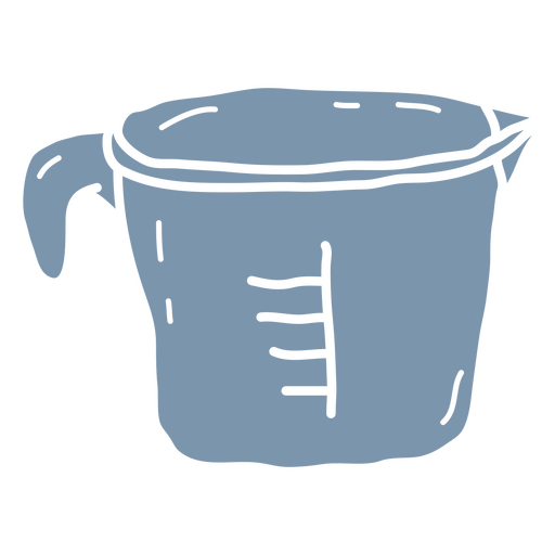 Blue measuring cup PNG Design