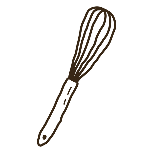 Ilustración encantadora de un batidor de cocina Diseño PNG