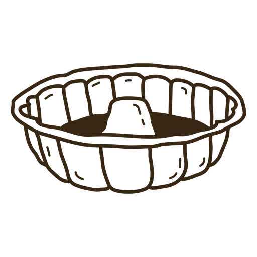 Pie bowl PNG Design