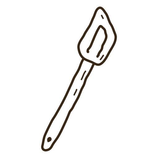 Ilustración de espátula de cocina dibujada a mano Diseño PNG
