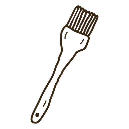 Brown paint brush PNG Design