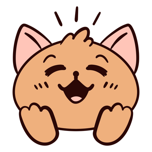 Ilustración de un personaje de mascota de dibujos animados feliz Diseño PNG