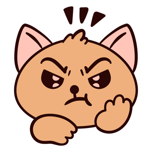 Ausdrucksstarkes Cartoon-Tierdesign PNG-Design