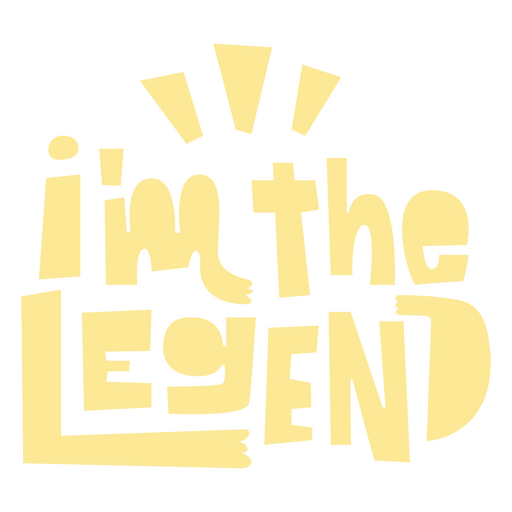 I'm the legend logo PNG Design