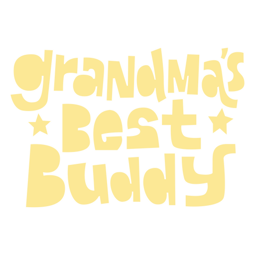 Grandma's best buddy PNG Design