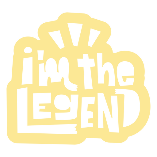The i'm the legend logo PNG Design