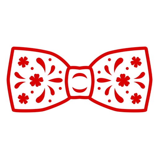 Diseño elegante de pajarita decorativa Diseño PNG