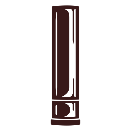 Diseño elegante de un tubo de lápiz labial vintage. Diseño PNG
