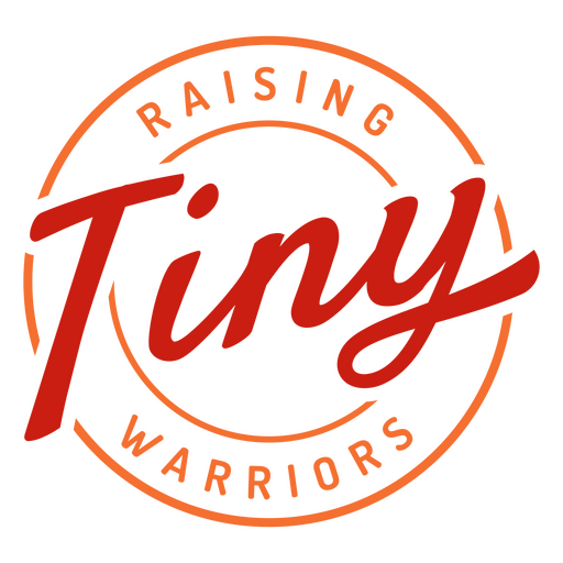 Raising tiny warriors logo PNG Design