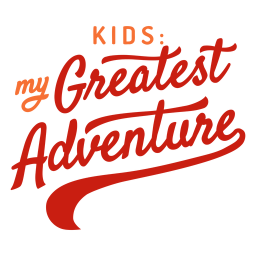 El logotipo de la mayor aventura para niños Diseño PNG
