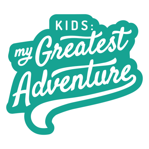 Logotipo de la mayor aventura para niños Diseño PNG
