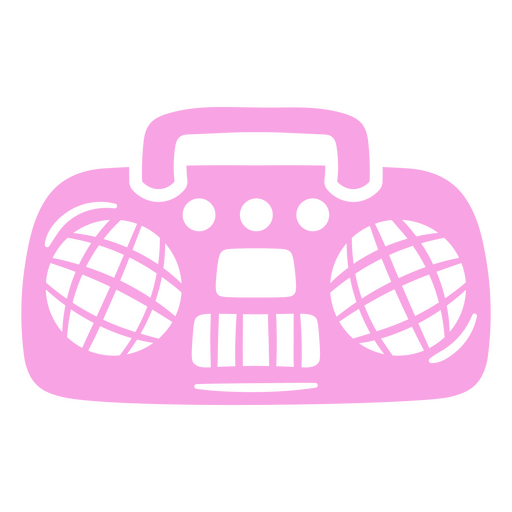 Ícone de boombox rosa Desenho PNG