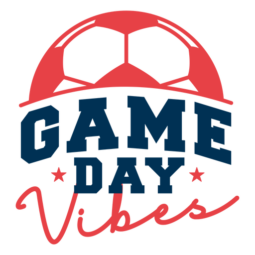 Spieltagsstimmung Fußballdesign PNG-Design
