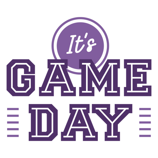 It's game day logo PNG Design
