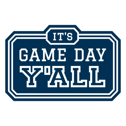 It's game day yall PNG Design