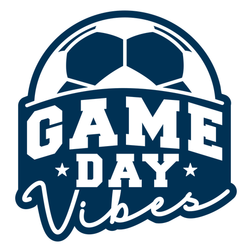 Game day vibes logo PNG Design